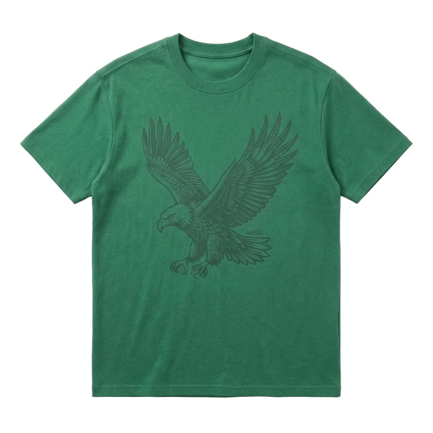 Velbora Men's Classic Royal Green Cotton Neck T-Shirt