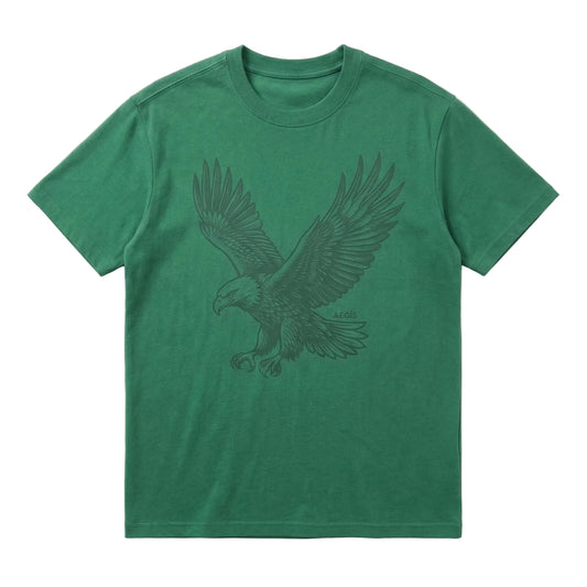 Velbora Men's Classic Royal Green Cotton Neck T-Shirt