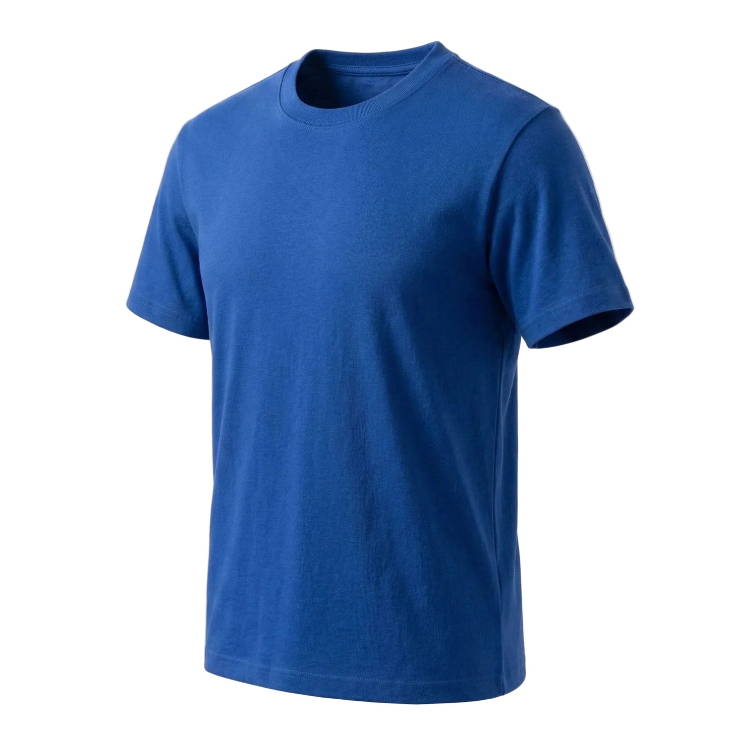 Velbora Men's Premium Royal Blue Cotton Crew Neck T-Shirt