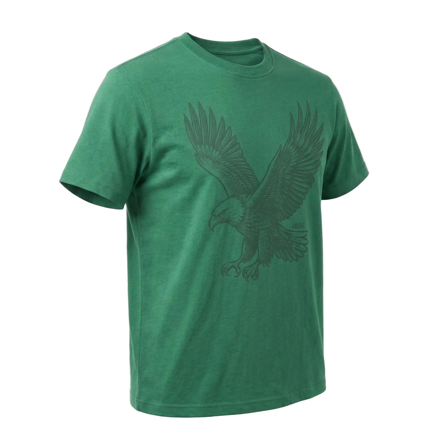 Velbora Men's Classic Royal Green Cotton Neck T-Shirt