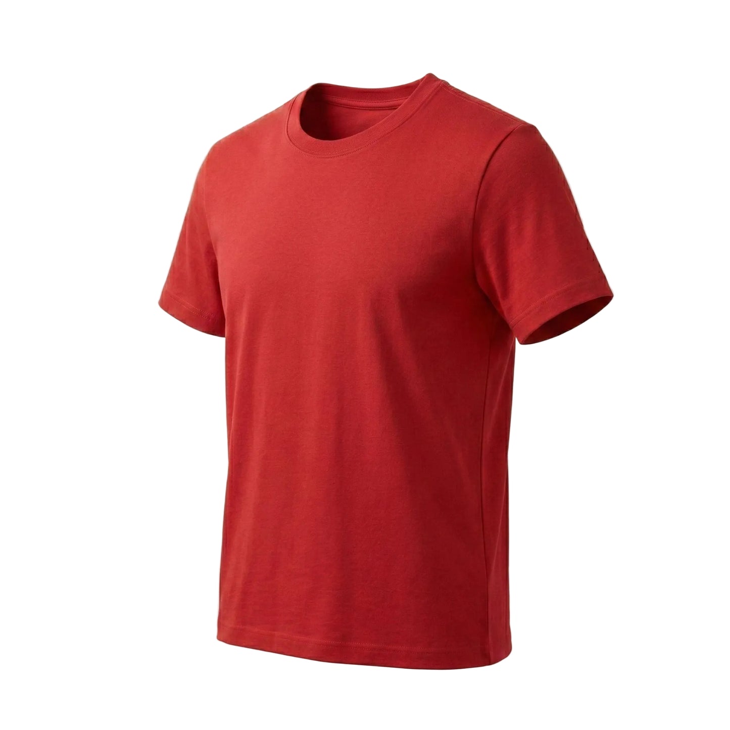 Velbora Men's Premium Red Cotton Crew Neck Short Sleeve T-Shirt