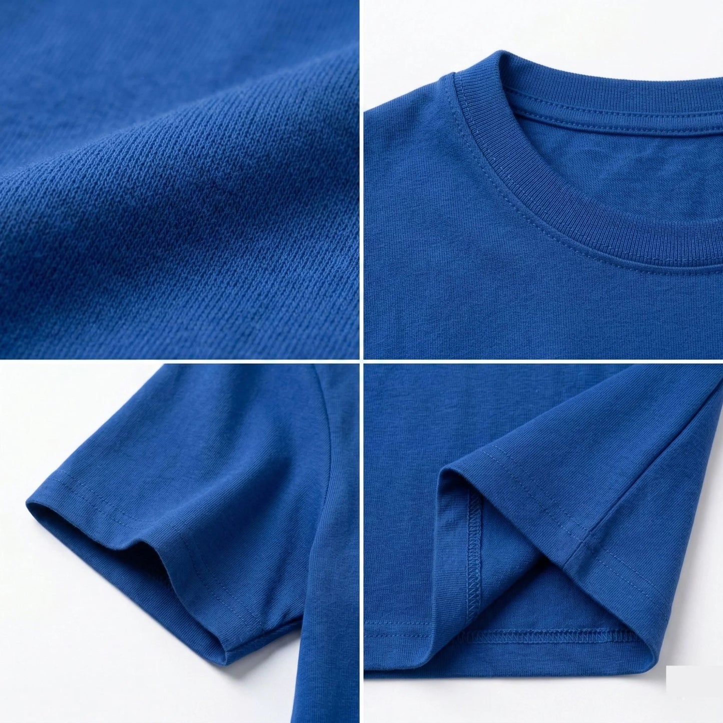 Velbora Men's Premium Royal Blue Cotton Crew Neck T-Shirt